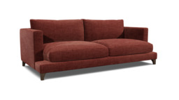 Purple Velvet 4 Seater Sofa - Modern Style Custom Sofa In Easy Clean Velvet - Holland Range - thumbnail 1