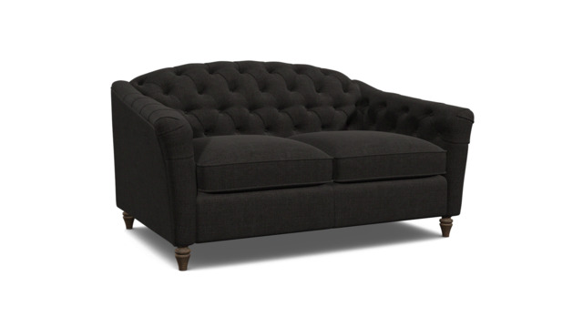 Black Velvet 2 Seater Sofabed - Traditional Fold Out Custom Sofa Bed In Easy Clean Velvet - Payton Range - image 1