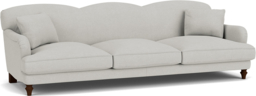 Green Linen 5 Seater Sofa - Traditional Style Custom Sofa - Evelyn Range - thumbnail 2