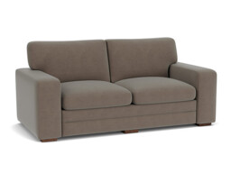 Brown Velvet 3 Seater Sofa - Modern Style Custom Sofa In Easy Clean Velvet - Sloane Range