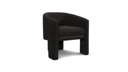 Black Velvet Armchair - Modern Accent Custom Arm Chair In Easy Clean Velvet - Wandsworth Range