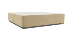 Cream Fabric Super King Size Bed Divan - Modern Style Divan Base - Barnsley Range - thumbnail 1