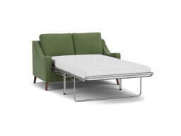 Green Linen 2 Seater Sofabed - Modern Fold Out Custom Sofa Bed - Weymouth Range