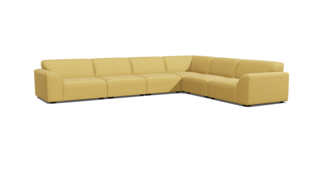 Dalston Extra Large Corner Sofa yellow - image 1