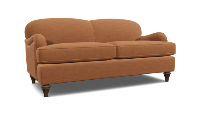 Orange Velvet 3.5 Seater Sofabed - Traditional Fold Out Custom Sofa Bed In Stain Resistant Velvet - Lincoln Range - image 1