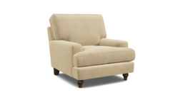 Cream Fabric Armchair - Modern Accent Custom Arm Chair - Whinfell Range