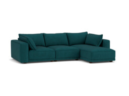 Wimbledon Medium Chaise Sofa teal - thumbnail 1