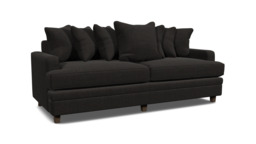 Streatham Scatter Back 3.5 Seater Sofa Bed black