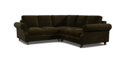 Green 2 Seater Corner Sofa - Modern Style Fabric Luxury Premium Corner Sofa - Kendal Range