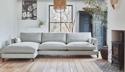 Pink Velvet 2 Seater Sofa With Chaise - Modern Style Custom Sofa In Stain Resistant Velvet - Holland Range - thumbnail 2
