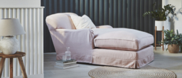 Darlings of Chelsea Evelyn Stylish Pink Armchair Chaise Day Bed - thumbnail 2