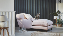 Darlings of Chelsea Evelyn Stylish Pink Armchair Chaise Day Bed - thumbnail 5