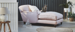 Darlings of Chelsea Evelyn Stylish Pink Armchair Chaise Day Bed - thumbnail 6