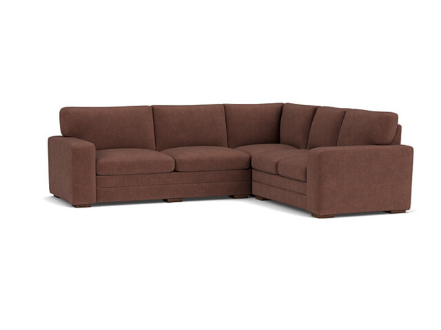 Purple Velvet 3X2 Seater Corner Sofa - Modern Style Custom Sofa In Easy Clean Velvet - Sloane Range - image 1