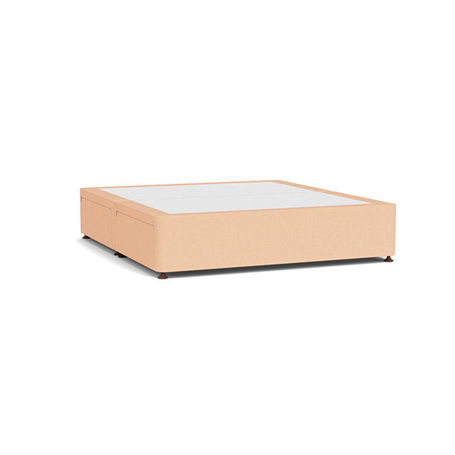Pink Velvet Super King Size Bed Divan - Modern Style Divan Base In Stain Resistant Velvet - Barnsley Range - image 1