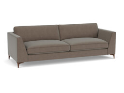 Brown Velvet 5 Seater Sofa - Modern Style Custom Sofa In Easy Clean Velvet - Clapham Range