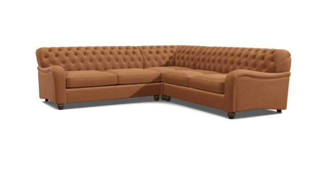 Bakewell 3 Seater Corner Sofa Bed orange - image 1