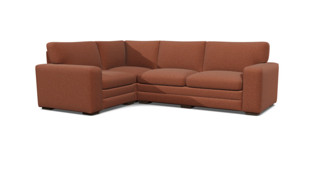 Red Velvet 3X1.5 Seater Corner Sofa - Modern Fold Out Custom Sofa Bed In Easy Clean Velvet - Sloane Range - image 1