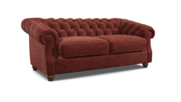 Purple Velvet 3 Seater Sofa - Traditional Chesterfield Style Custom Sofa In Easy Clean Velvet - Wantage Range - thumbnail 1