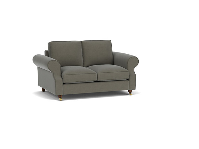Grey Fabric 2 Seater Sofabed - Traditional Fold Out Custom Sofa Bed In Easy Clean Fabric - Kendal Range - image 1