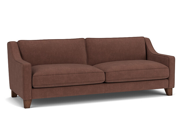 Purple Velvet 4 Seater Sofa - Modern Style Custom Sofa In Easy Clean Velvet - Banbury Range - image 1