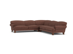 Purple 4 Seater Corner Sofa - Traditional Style Fabric Luxury Premium Corner Sofa - Thatcham Range