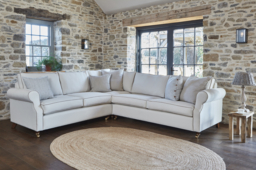 Pink 3 Seater Corner Sofa - Modern Style Fabric Luxury Premium Corner Sofa - Kendal Range - thumbnail 2