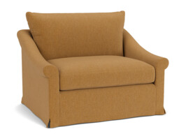 Hayling Loose Cover Loveseat Sofa orange