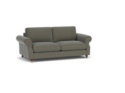 Grey Fabric 4 Seater Sofabed - Traditional Fold Out Custom Sofa Bed In Easy Clean Fabric - Kendal Range - thumbnail 1