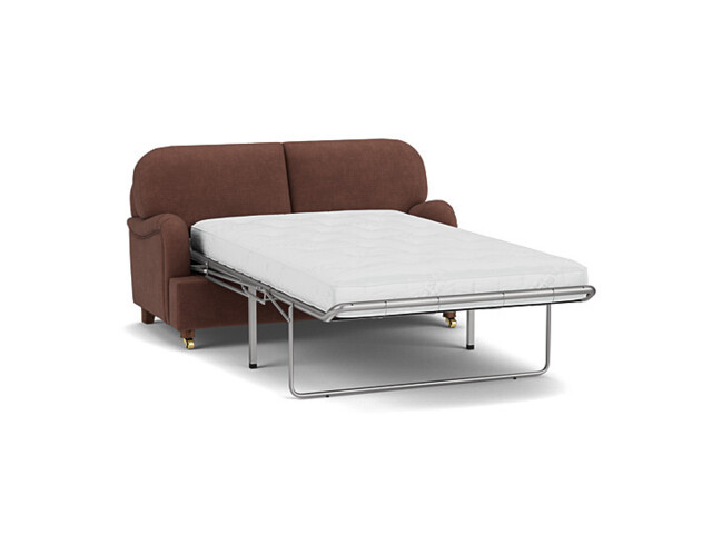 Purple Velvet 2 Seater Sofabed - Traditional Fold Out Custom Sofa Bed In Easy Clean Velvet - Helston Range - image 1