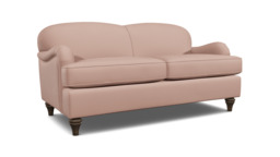 Pink Velvet 3 Seater Sofa - Traditional Style Custom Sofa In Stain Resistant Velvet - Lincoln Range
