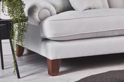 Blue 4 Seater Corner Sofa - Traditional Style Fabric Luxury Premium Corner Sofa - Thatcham Range - thumbnail 6