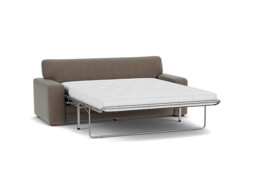 Brown Velvet 3.5 Seater Sofabed - Modern Fold Out Custom Sofa Bed In Easy Clean Velvet - Sloane Range