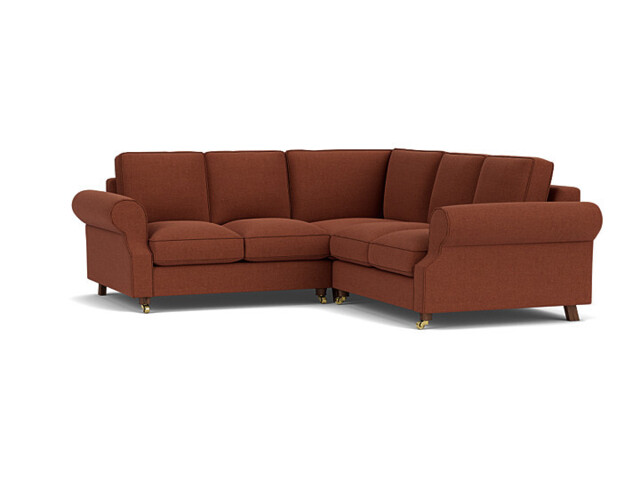 Red 2 Seater Corner Sofa - Modern Style Fabric Luxury Premium Corner Sofa - Kendal Range - image 1
