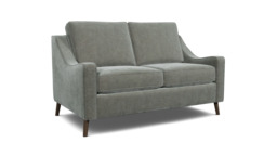 Grey Fabric 2 Seater Sofa - Modern Style Custom Sofa In Easy Clean Fabric - Weymouth Range - thumbnail 1