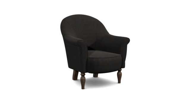 Black Velvet Armchair - Traditional Accent Custom Arm Chair In Easy Clean Velvet - Morley Range - image 1