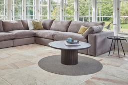 Grey Fabric Large Corner Sofa - Modern Style Corner Custom Sofa In Easy Clean Fabric - Purley Range - thumbnail 8
