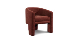 Purple Velvet Armchair - Modern Accent Custom Arm Chair In Easy Clean Velvet - Wandsworth Range - thumbnail 1
