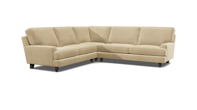 Cream Fabric 4 Seater Corner Sofa - Modern Style Custom Sofa - Whinfell Range - image 1