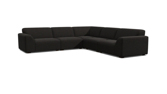 Dalston Even Sided Corner Sofa black - image 1