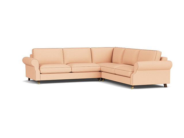 Kendal 3.5 Seater Corner Sofa Bed pink - image 1