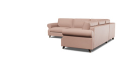 Kendal 3.5 Seater Corner Sofa Bed pink