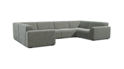 Dalston Large U Shape Sofa grey - thumbnail 1