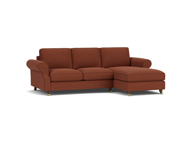 Kendal 3 seater Chaise Sofa Bed  red - image 1
