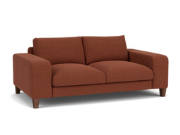 Red Velvet 2.5 Seater Sofa - Modern Style Custom Sofa In Easy Clean Velvet - Kingly Range - thumbnail 1