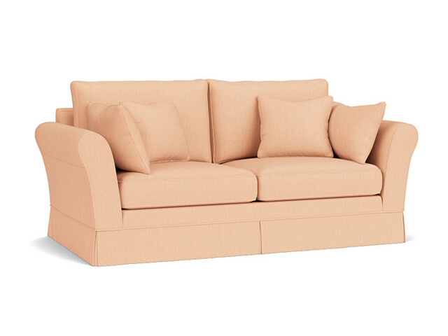 Pink Velvet 3 Seater Sofa - Traditional Style Custom Sofa In Stain Resistant Velvet - Jude Range - image 1