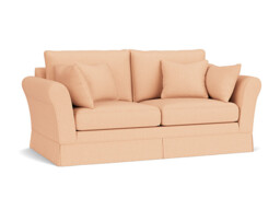 Pink Velvet 3 Seater Sofa - Traditional Style Custom Sofa In Stain Resistant Velvet - Jude Range - thumbnail 1