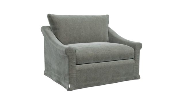 Hayling Loose Cover Loveseat Sofa grey - image 1