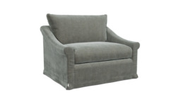 Hayling Loose Cover Loveseat Sofa grey