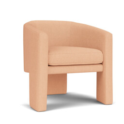 Pink Velvet Armchair - Modern Accent Custom Arm Chair In Stain Resistant Velvet - Wandsworth Range - thumbnail 1